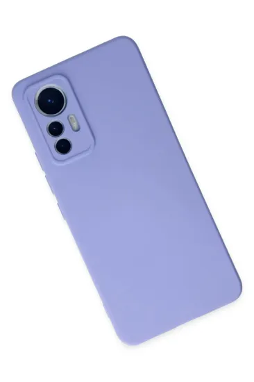 Newface Xiaomi Mi 12 Lite Kılıf Nano içi Kadife Silikon - Lila resmi