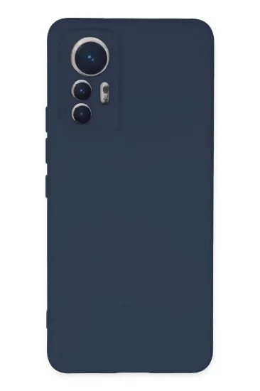 Newface Xiaomi Mi 12 Lite Kılıf Nano içi Kadife Silikon - Lacivert resmi