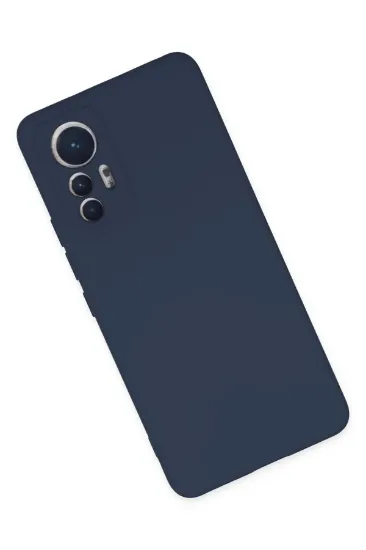 Newface Xiaomi Mi 12 Lite Kılıf Nano içi Kadife Silikon - Lacivert resmi