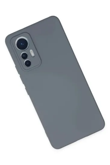 Newface Xiaomi Mi 12 Lite Kılıf Nano içi Kadife Silikon - Gri resmi