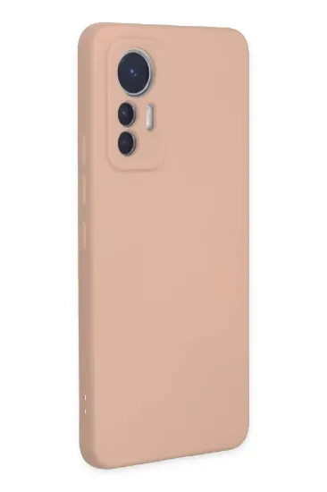 Newface Xiaomi Mi 12 Lite Kılıf Nano içi Kadife Silikon - Pudra resmi