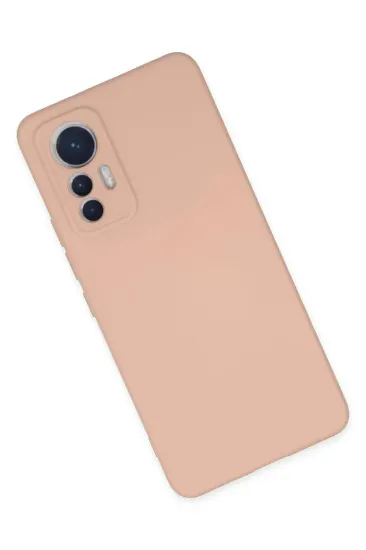 Newface Xiaomi Mi 12 Lite Kılıf Nano içi Kadife Silikon - Pudra resmi