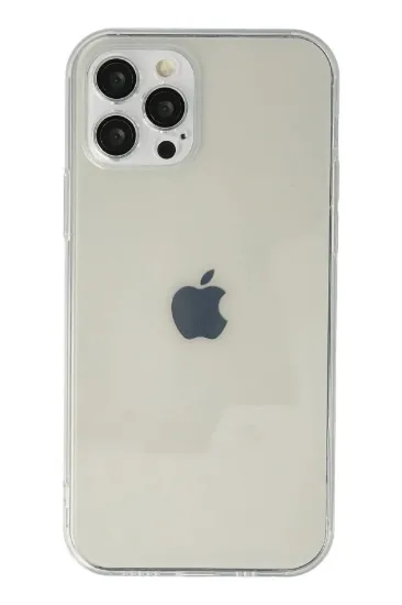 Newface iPhone 12 Pro Max Kılıf Razer Lensli Silikon - Şeffaf resmi