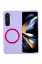 Newface Samsung Galaxy Z Fold 5 Kılıf Mata Fold Kapak - Lila resmi