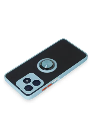 Newface Realme C53 Kılıf Montreal Yüzüklü Silikon Kapak - Buz Mavi resmi
