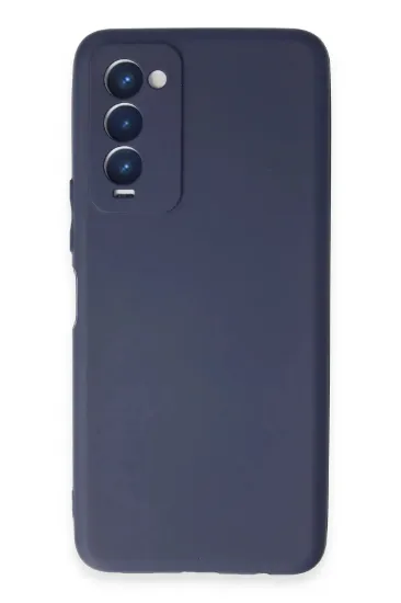 Newface Tecno Camon 18 Kılıf First Silikon - Lacivert resmi