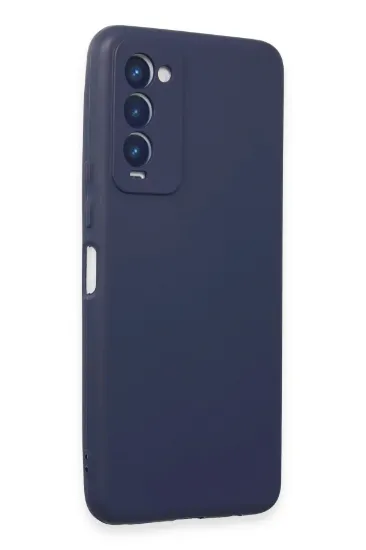 Newface Tecno Camon 18 Kılıf First Silikon - Lacivert resmi