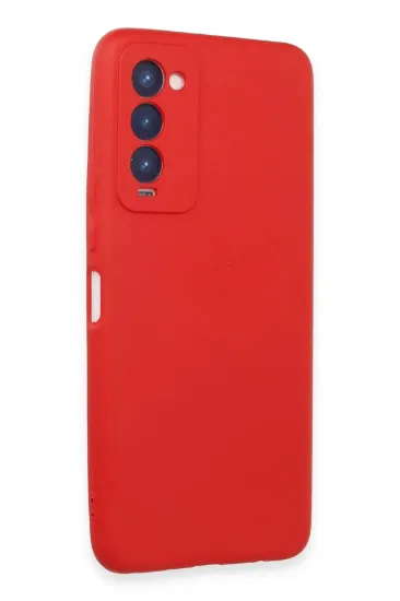 Newface Tecno Camon 18 Kılıf First Silikon - Kırmızı resmi