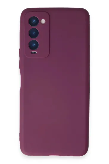 Newface Tecno Camon 18 Kılıf First Silikon - Mor resmi