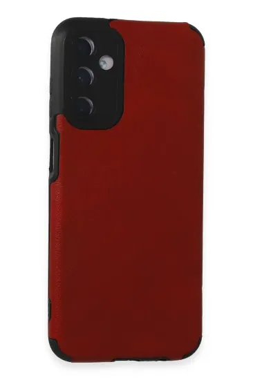 Newface Samsung Galaxy M14 5G Kılıf Loop Deri Silikon - Kırmızı resmi