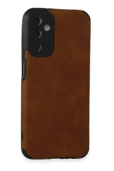 Newface Samsung Galaxy M14 5G Kılıf Loop Deri Silikon - Kahverengi resmi