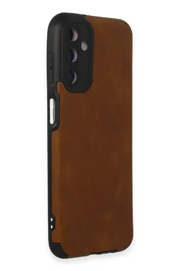Newface Samsung Galaxy M14 5G Kılıf Loop Deri Silikon - Kahverengi resmi