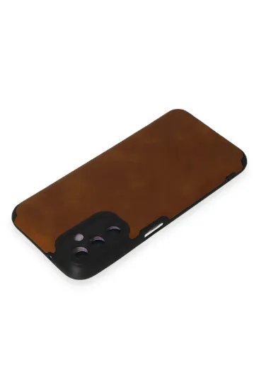 Newface Samsung Galaxy M14 5G Kılıf Loop Deri Silikon - Kahverengi resmi