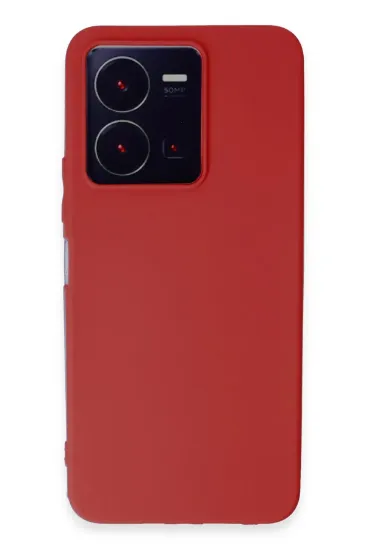 Newface Vivo Y35 Kılıf First Silikon - Kırmızı resmi