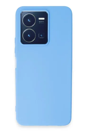 Newface Vivo Y35 Kılıf First Silikon - Mavi resmi
