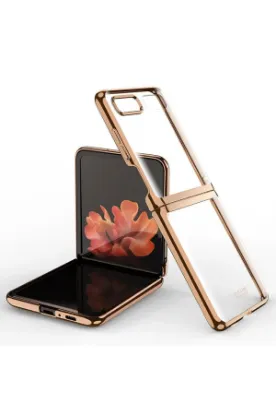Newface Samsung Galaxy Z Flip 4 Kılıf Fold Element Kapak - Gold resmi