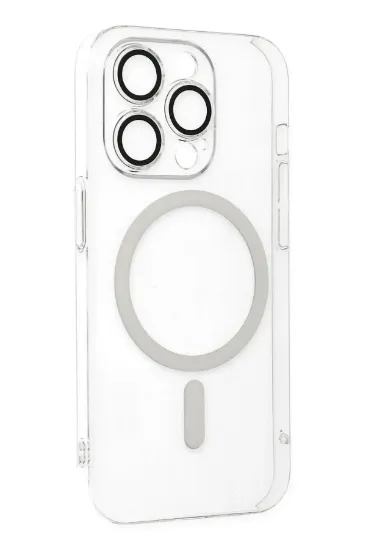Newface iPhone 14 Pro Kılıf Kaou Magneticsafe Slim Kapak - Şeffaf resmi