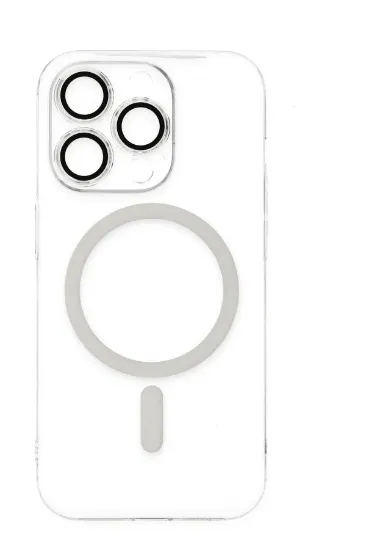 Newface iPhone 14 Pro Max Kılıf Kaou Magneticsafe Slim Kapak - Şeffaf resmi