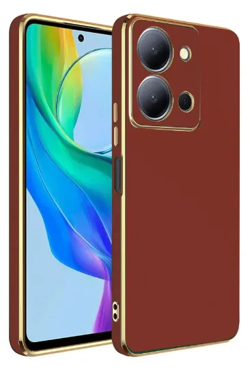 Newface Vivo Y36 Kılıf Volet Silikon - Kırmızı resmi