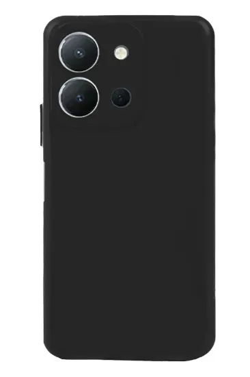 Newface Vivo Y36 Kılıf Nano içi Kadife Silikon - Siyah resmi