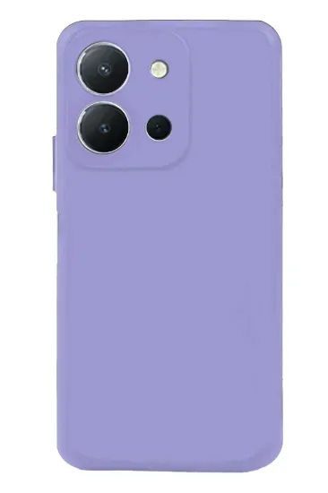Newface Vivo Y36 Kılıf Nano içi Kadife Silikon - Lila resmi