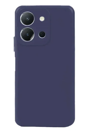 Newface Vivo Y36 Kılıf Nano içi Kadife Silikon - Lacivert resmi