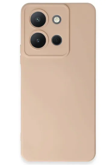 Newface Vivo Y36 Kılıf Nano içi Kadife Silikon - Pudra resmi