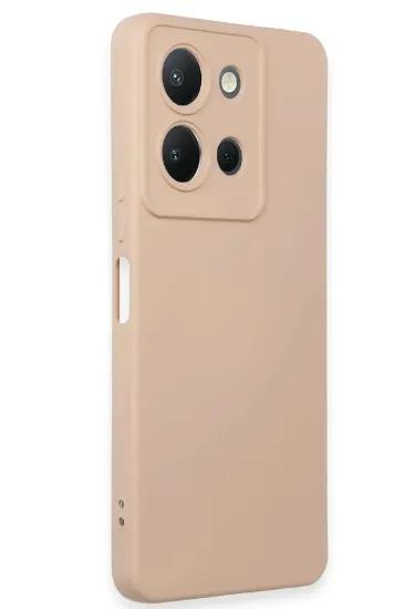 Newface Vivo Y36 Kılıf Nano içi Kadife Silikon - Pudra resmi