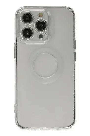 Newface iPhone 13 Pro Kılıf Santa Lens Silikon - Şeffaf resmi