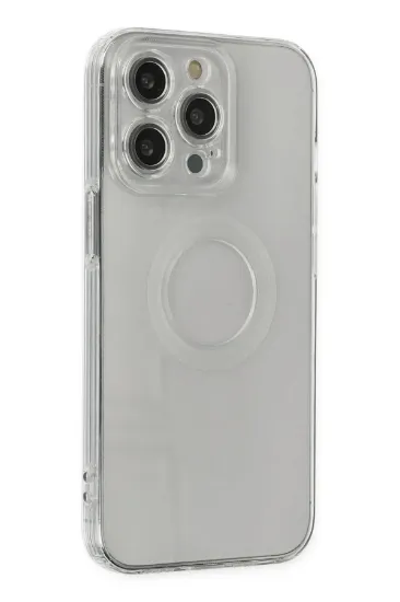 Newface iPhone 13 Pro Kılıf Santa Lens Silikon - Şeffaf resmi