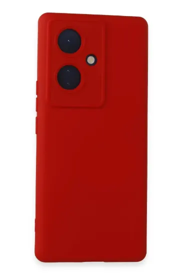 Newface Vivo V29 Lite Kılıf Nano içi Kadife Silikon - Kırmızı resmi