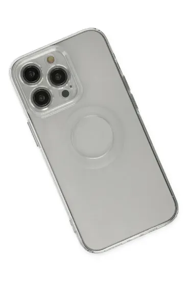 Newface iPhone 14 Pro Kılıf Santa Lens Silikon - Şeffaf resmi