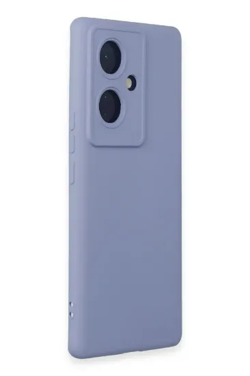 Newface Vivo V29 Lite Kılıf Nano içi Kadife Silikon - Lila resmi