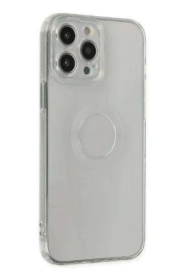 Newface iPhone 14 Pro Max Kılıf Santa Lens Silikon - Şeffaf resmi