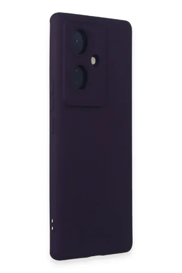 Newface Vivo V29 Lite Kılıf Nano içi Kadife Silikon - Mor resmi