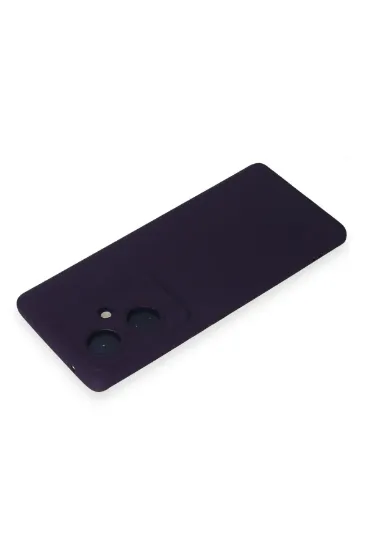 Newface Vivo V29 Lite Kılıf Nano içi Kadife Silikon - Mor resmi