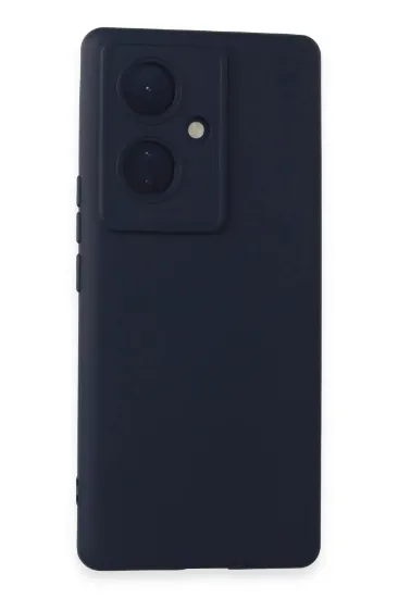 Newface Vivo V29 Lite Kılıf Nano içi Kadife Silikon - Lacivert resmi