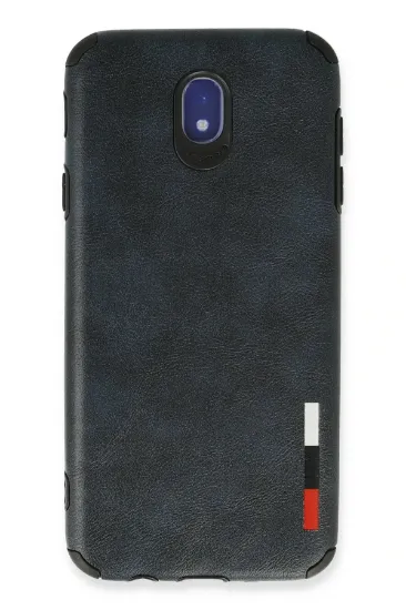 Newface Samsung Galaxy J7 Pro / J730 Kılıf Loop Deri Silikon - Lacivert resmi
