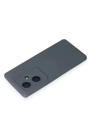 Newface Vivo V29 Lite Kılıf Nano içi Kadife Silikon - Gri resmi