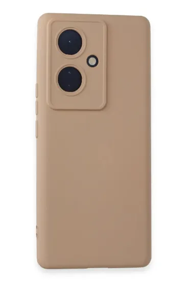 Newface Vivo V29 Lite Kılıf Nano içi Kadife Silikon - Pudra resmi