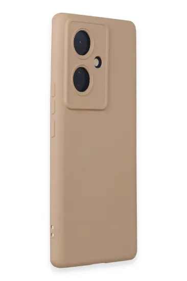 Newface Vivo V29 Lite Kılıf Nano içi Kadife Silikon - Pudra resmi