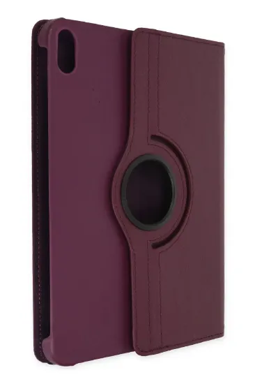 Newface iPad 2022 10.9 (10.nesil) Kılıf 360 Tablet Deri Kılıf - Mürdüm resmi