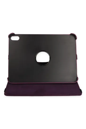 Newface iPad 2022 10.9 (10.nesil) Kılıf 360 Tablet Deri Kılıf - Mürdüm resmi