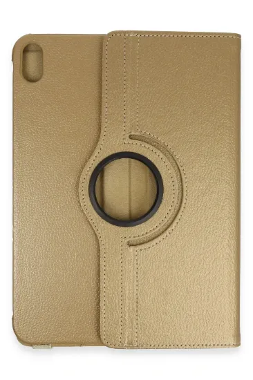 Newface iPad 2022 10.9 (10.nesil) Kılıf 360 Tablet Deri Kılıf - Gold resmi