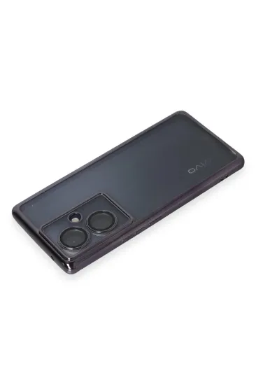 Newface Vivo V29 Lite Kılıf Razer Lensli Silikon - Mor resmi