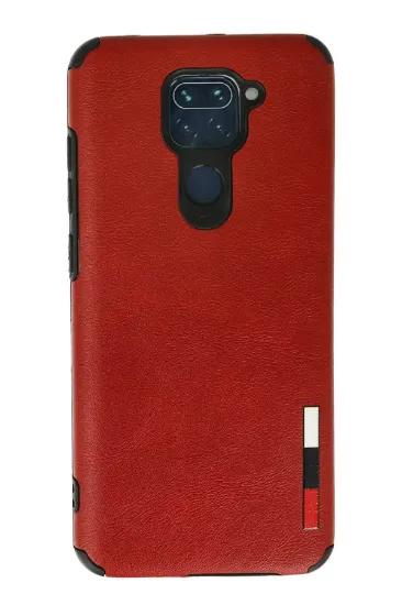 Newface Xiaomi Redmi Note 9 Kılıf Loop Deri Silikon - Kırmızı resmi