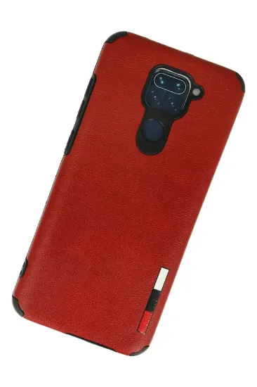 Newface Xiaomi Redmi Note 9 Kılıf Loop Deri Silikon - Kırmızı resmi
