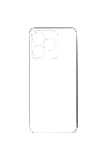 Newface Realme C53 Kılıf Lüx Şeffaf Silikon resmi
