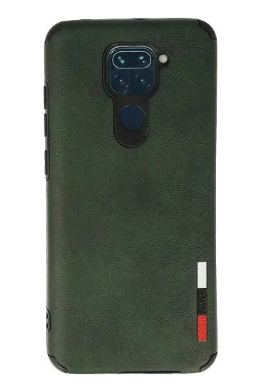 Newface Xiaomi Redmi Note 9 Kılıf Loop Deri Silikon - Yeşil resmi