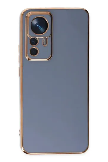 Newface Xiaomi Mi 12T Pro Kılıf Volet Silikon - Mavi resmi